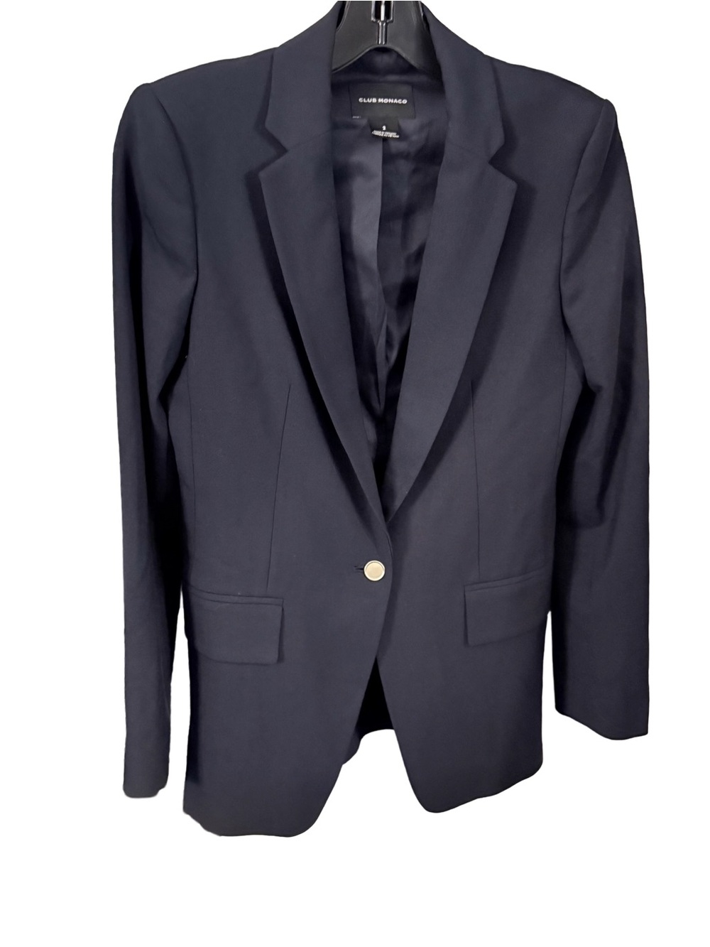 Club Monaco Women’s Navy Blue Blazer Single Breasted Sz 2 NWOT